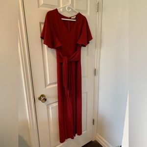 Red boutique jumpsuit